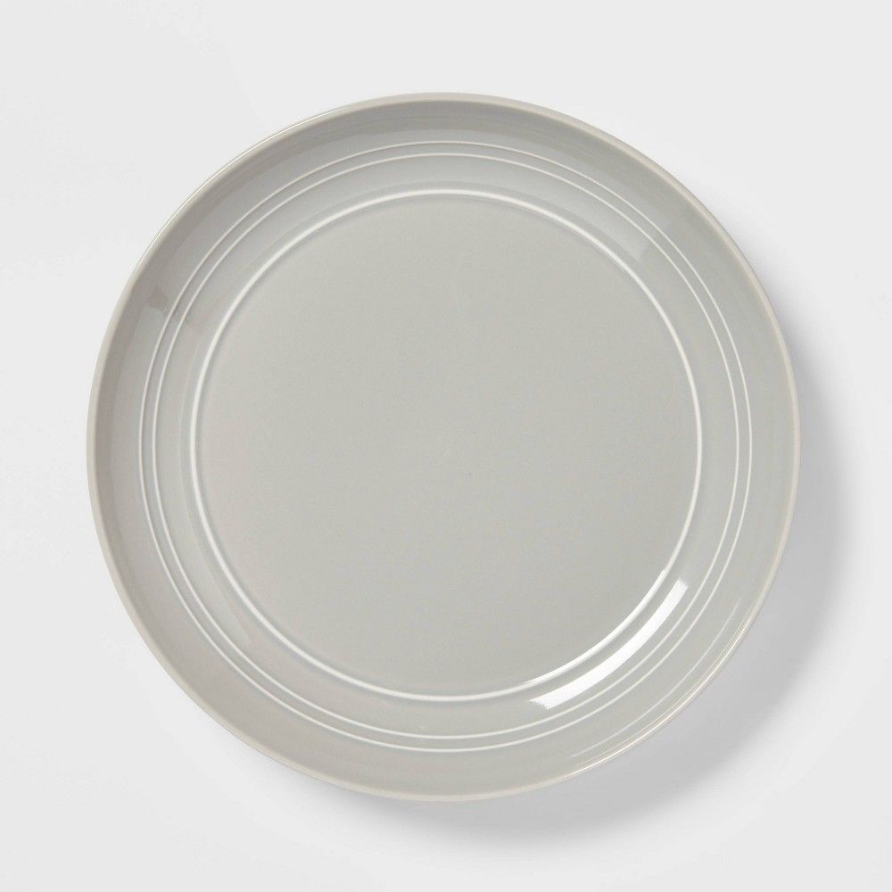 12pc Stoneware Westfield Dinnerware Set Gray - Threshold
