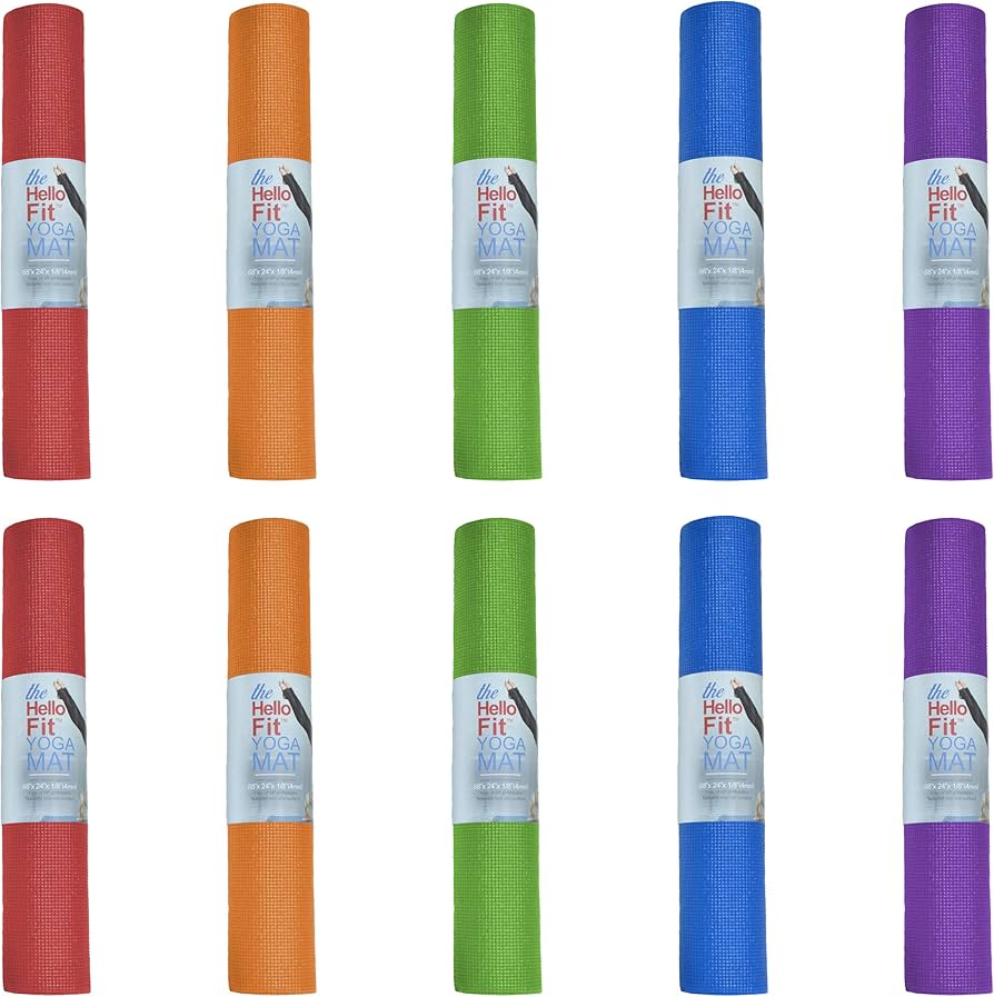 Hello Fit 10-pack Kid-friendly Yoga Mat
