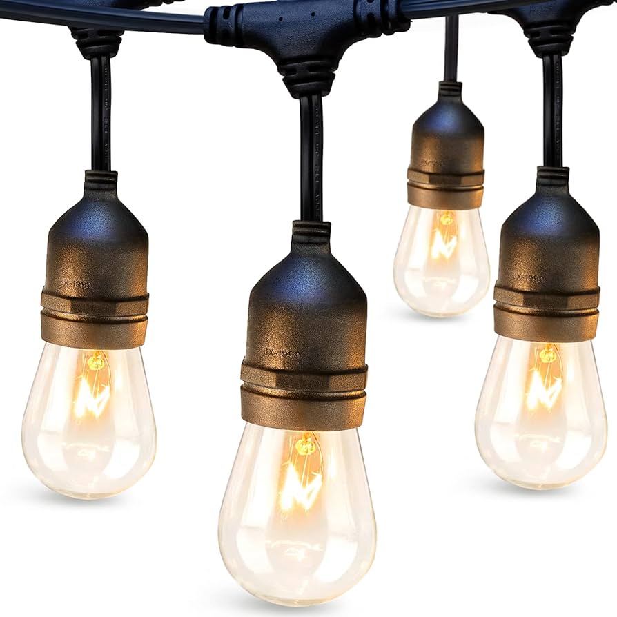 Addlon 48 Ft Outdoor String Lights Commercial Grade Weatherproof Strand