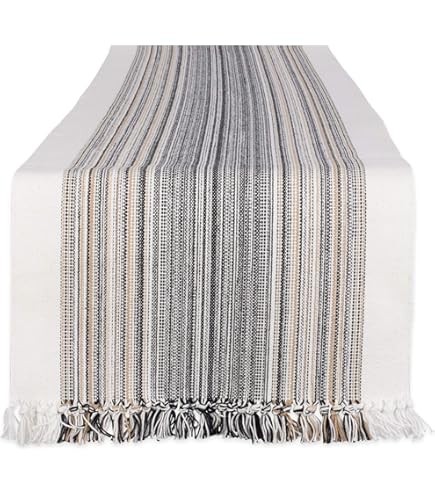 Dii Everyday Collection Fringed Stripe Tabletop