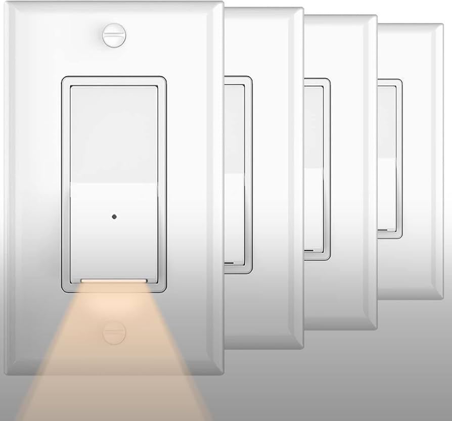 4pack Sozulamp Illuminated Light Switch-esay To Install