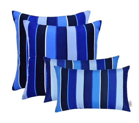 Sunbrella Milano Cobalt Pillow Cover