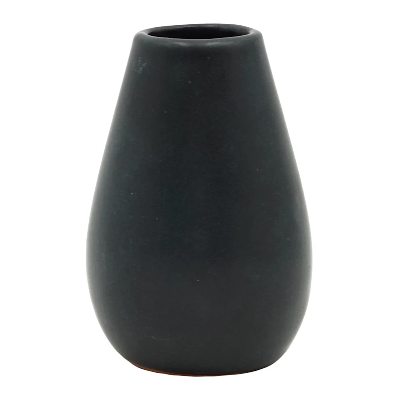 Matte Black Ceramic Vase, 4