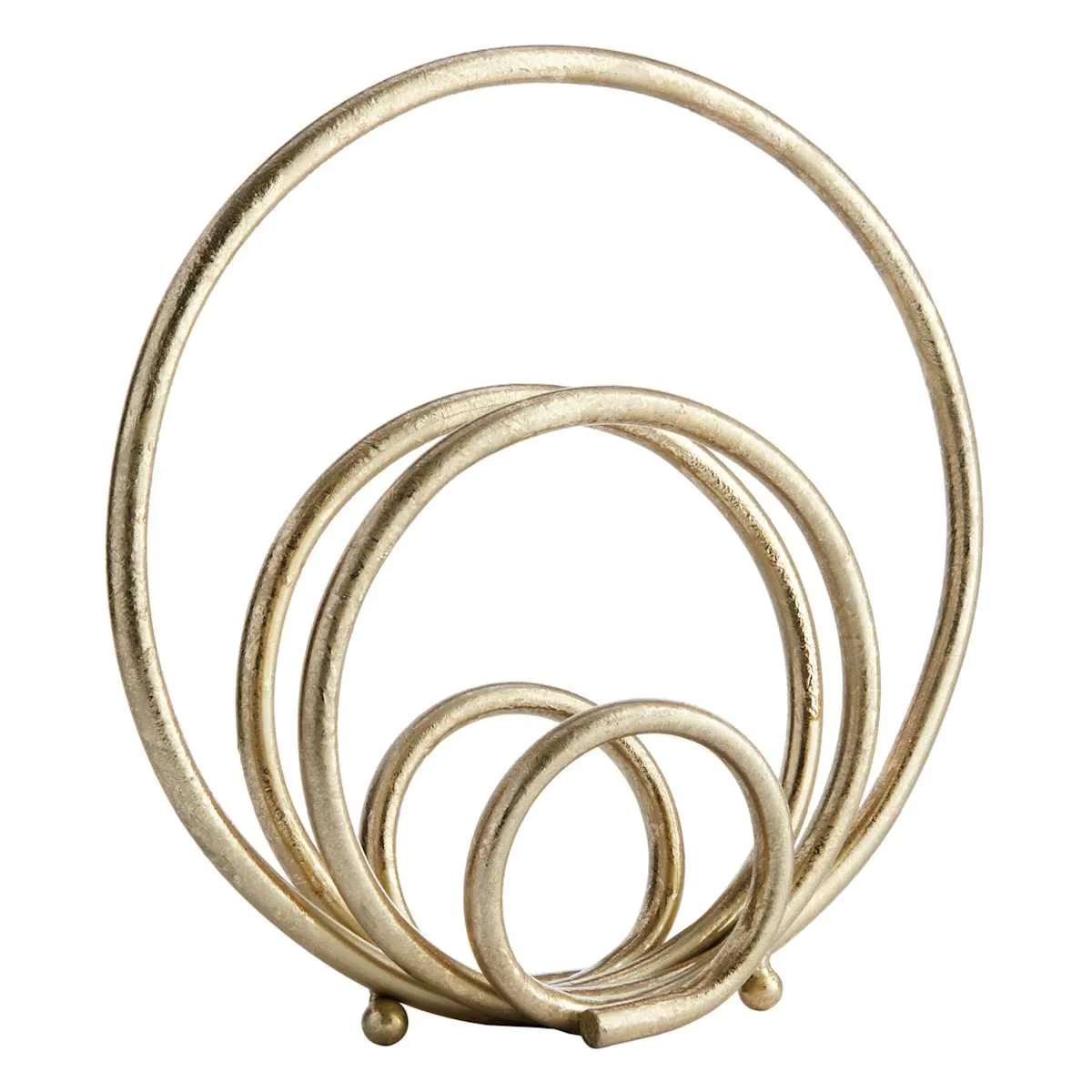 Metal Gold Circle Figurine, 12