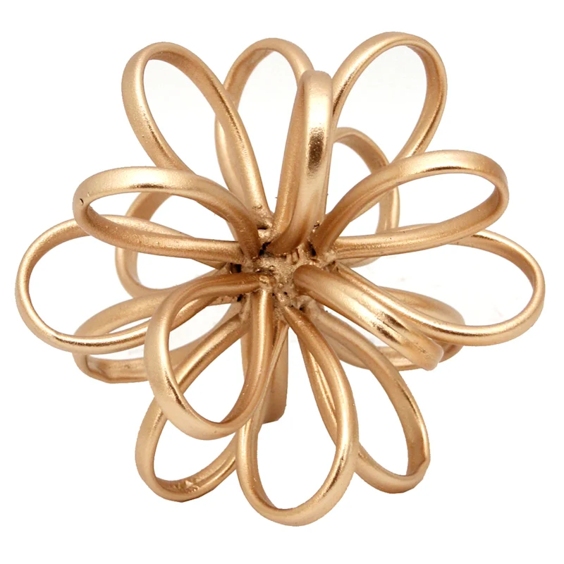 Gold Metal Flower, 5