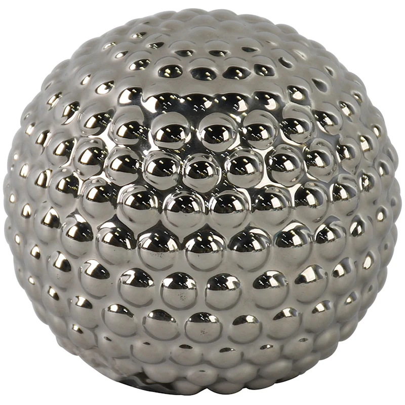 Silver Ceramic Sphere, 4