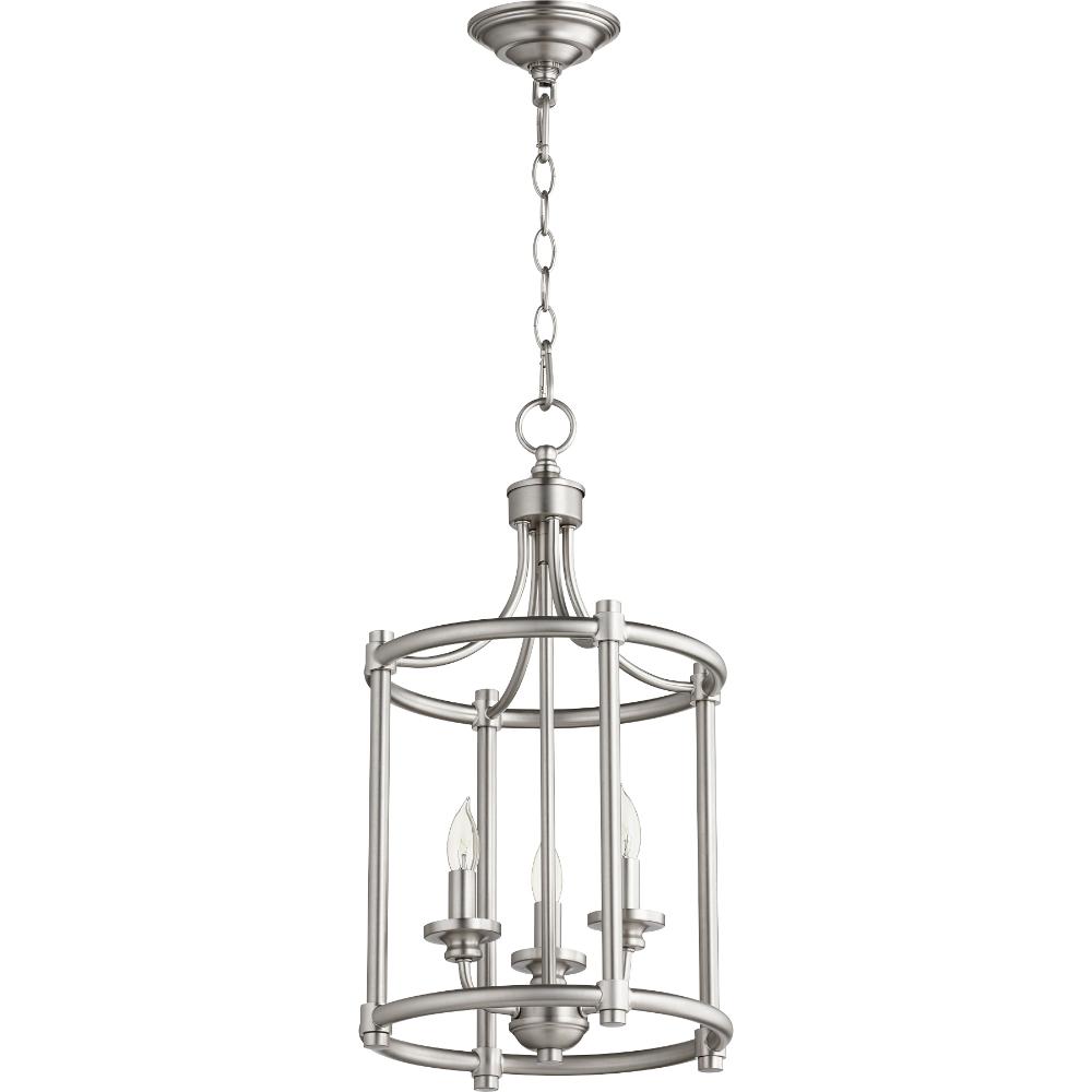 6822-3-65 - Quorum International 6822-3-65 Rossington Entry Light In Satin Nickel