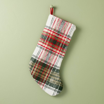 Rustic Plaid Woven Christmas Stocking - Hearth & Hand™ With Magnolia