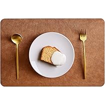 Renmture Faux Leather Placemats Set Of 4