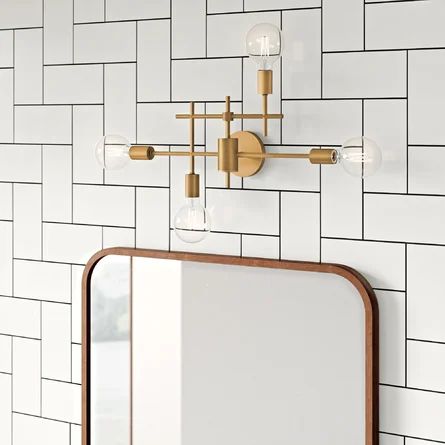 Mercury Row Cusack 4 Light Dimmable Vanity Light