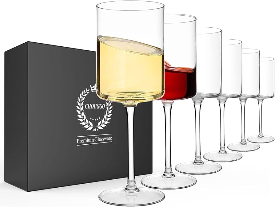 Chouggo Square Wine Glasses Set Of 6