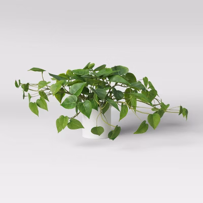 14" X 28" Artificial Pothos Plant In Pot - Threshold