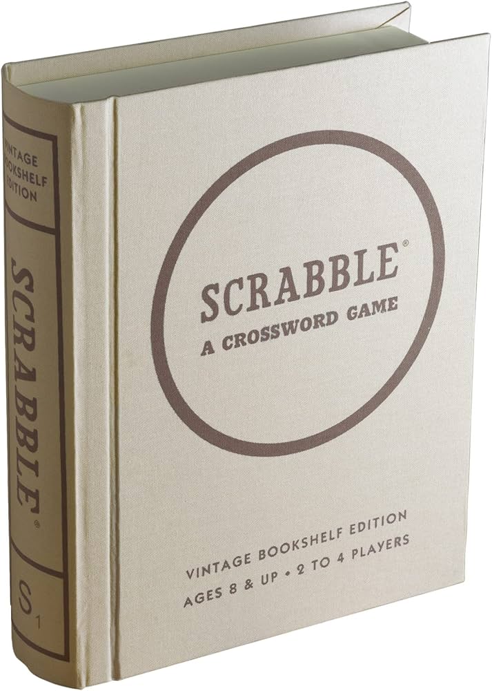 Ws Game Company Scrabble Vintage Bookshelf Edition : Toys & Games