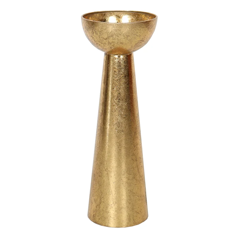 Gold Metal Candle Holder, 13