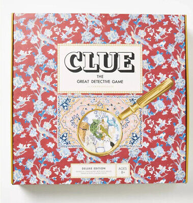 New Anthropologie Clue Board Game Deluxe Edition
