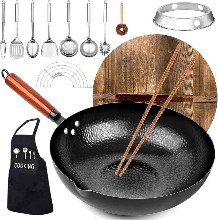 Kaqinu Carbon Steel Wok Pan