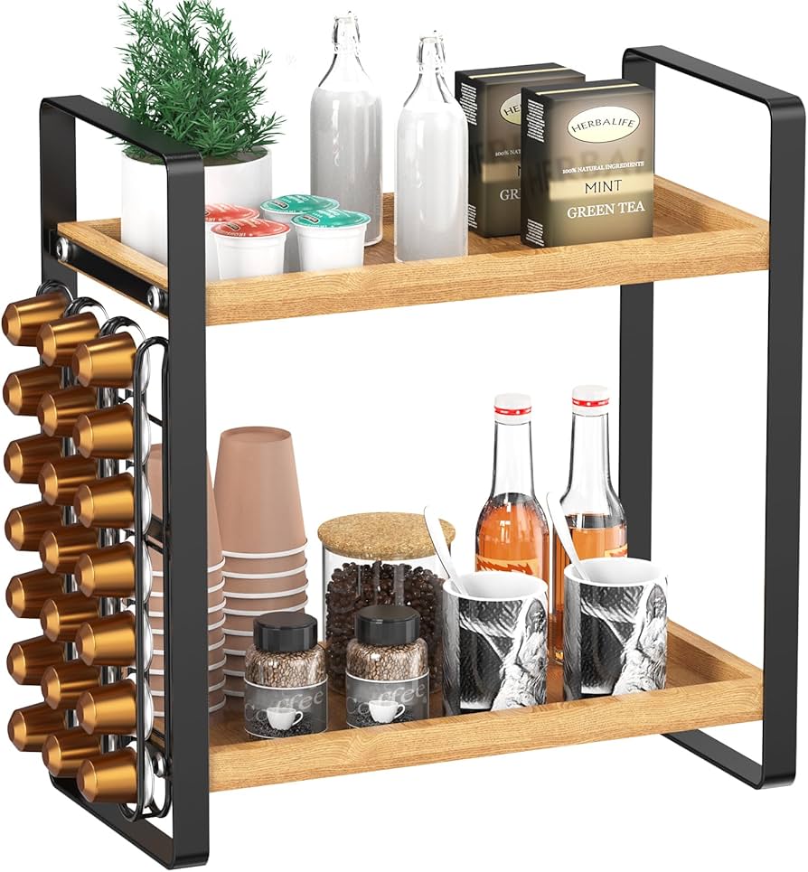 Lemikkle Coffee Station Organizer For Counter