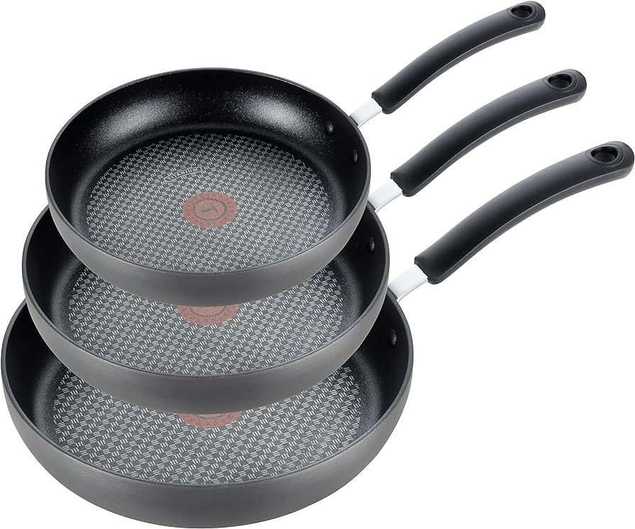 T-fal Ultimate Hard Anodized Nonstick Fry Pan Set 3 Piece: 8