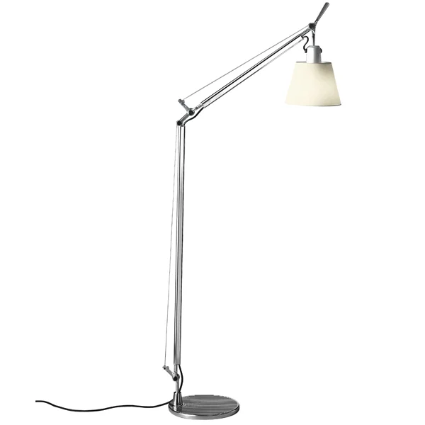 Artemide Tolomeo Basculante Lettura Floor Lamp, Parchment Diffuser
