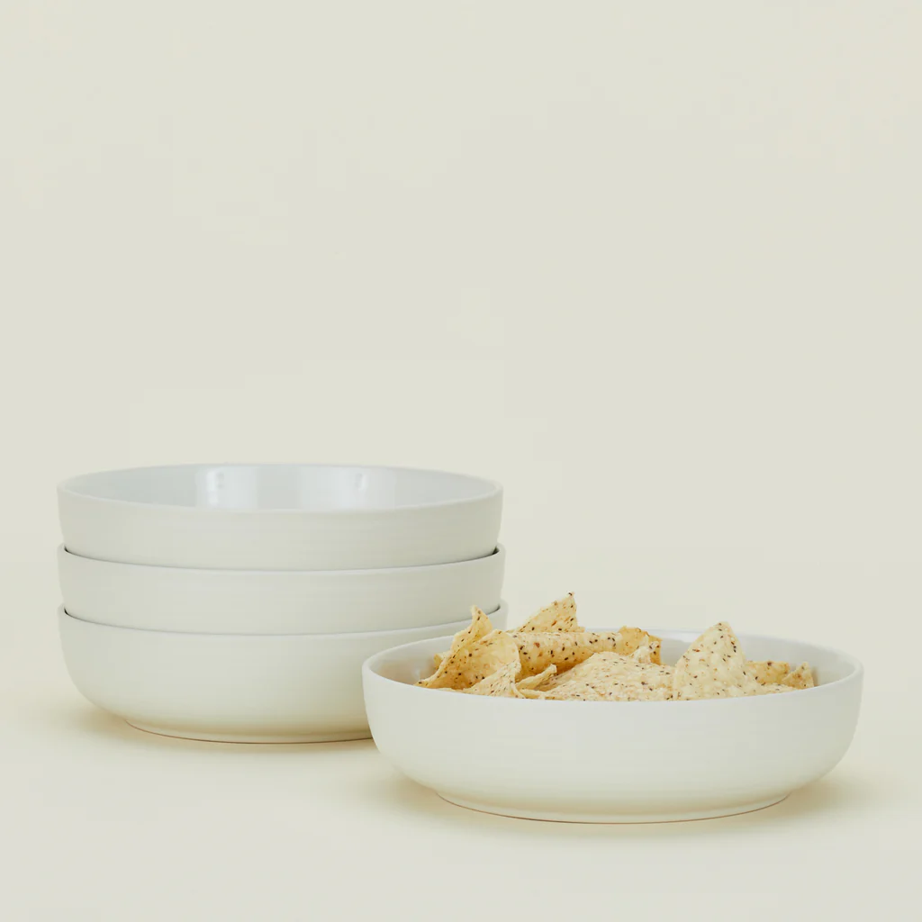 Essential Low Bowl, Set Of 4 - Bone