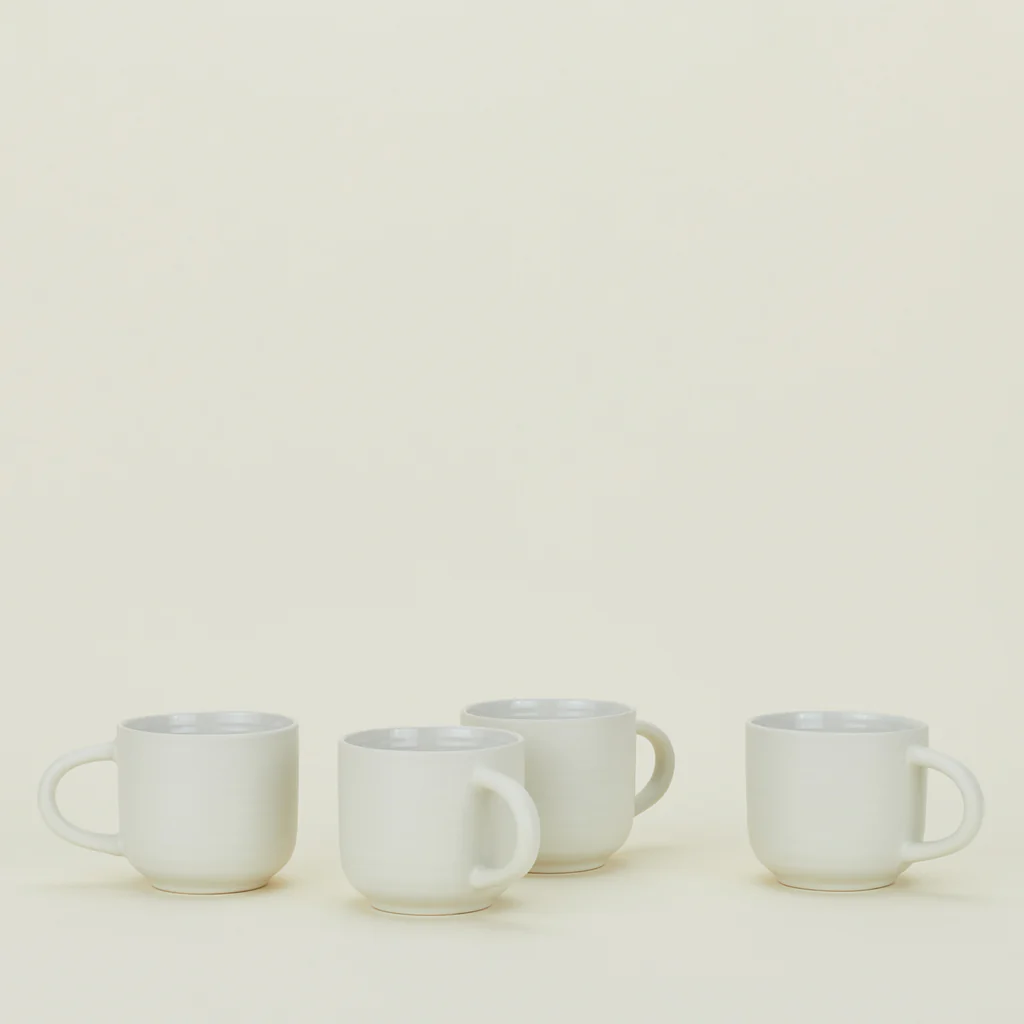 Essential Mug, Set Of 4 - Bone