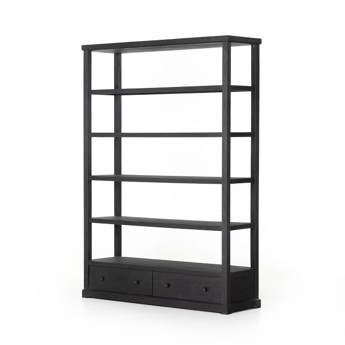 Mp Reclaimed Wood 2 Drawer Bookcase 60 H11707