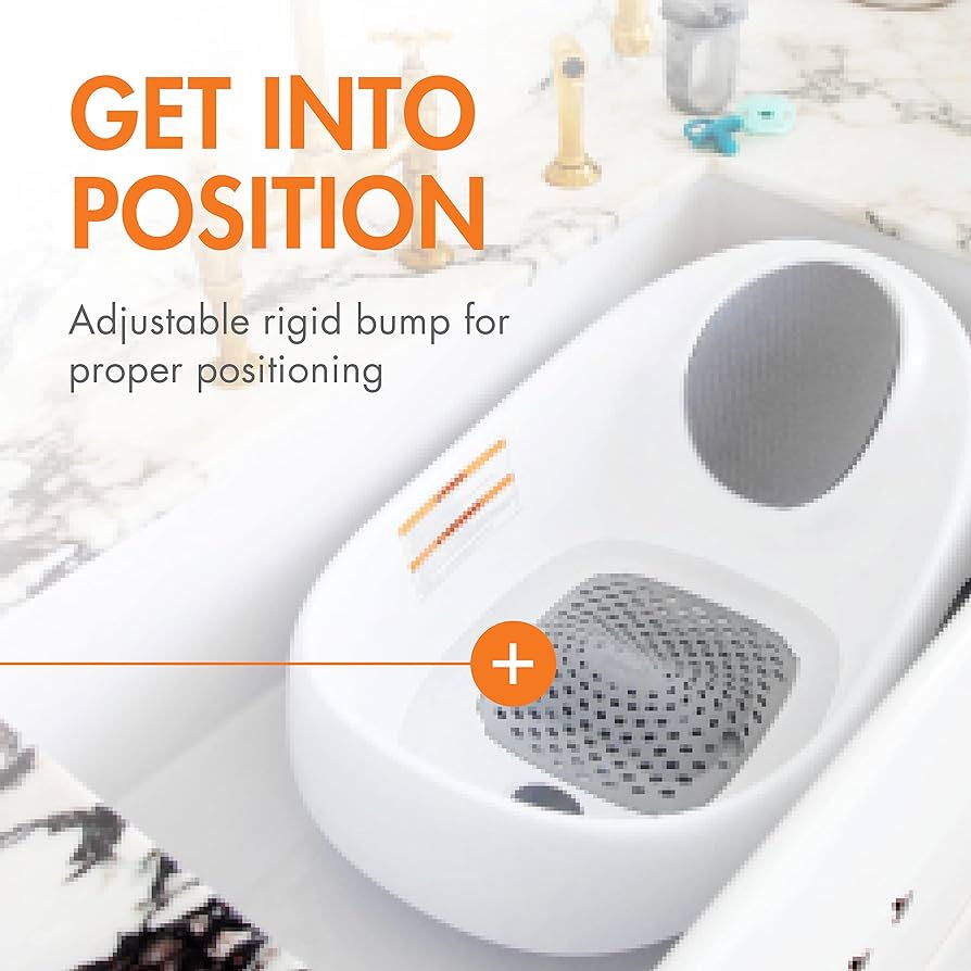 Boon Soak 3 Stage Baby Bathtub - Baby Bath Tub With Three Support Positions For Newborn To Toddlers - Color Changing Drain Plug For Ideal Bath Temperature - Gray - Ages 0 To 18 Months And Up : Tools & Home Improvement