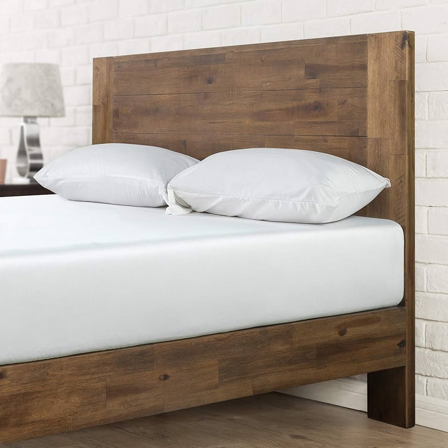 Zinus Tonja Wood Platform Bed Frame With Headboard