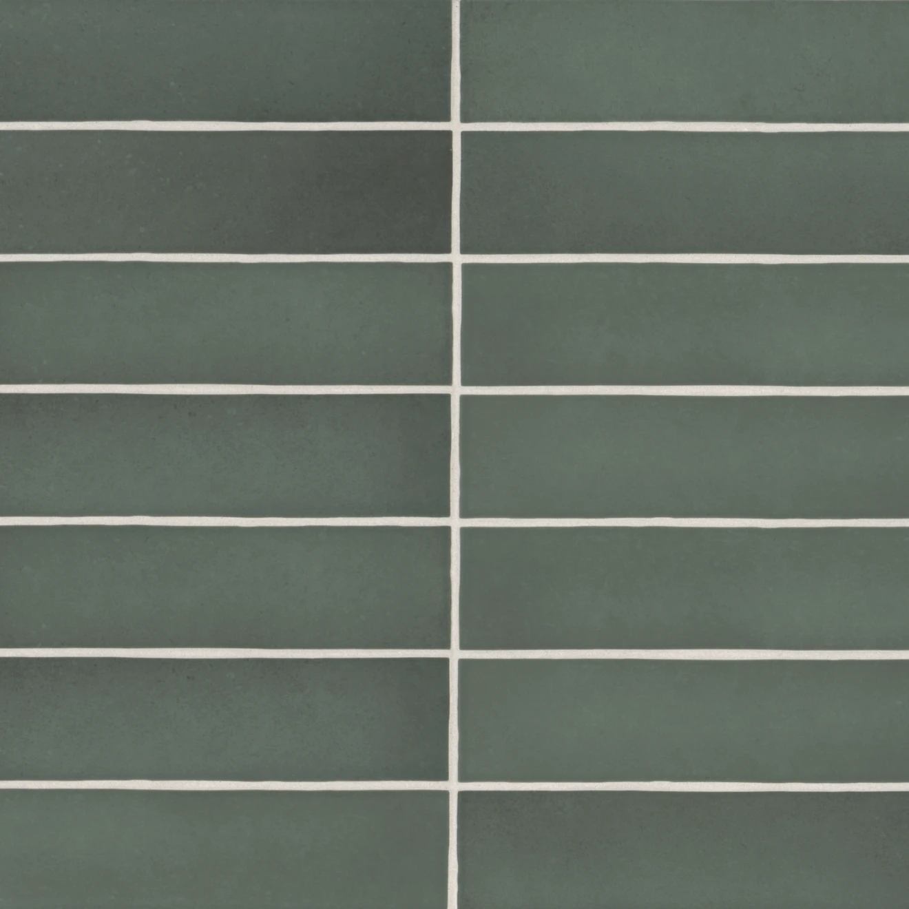 Makoto 2.5" X 10" Matte Ceramic Wall Tile In Midori Green
