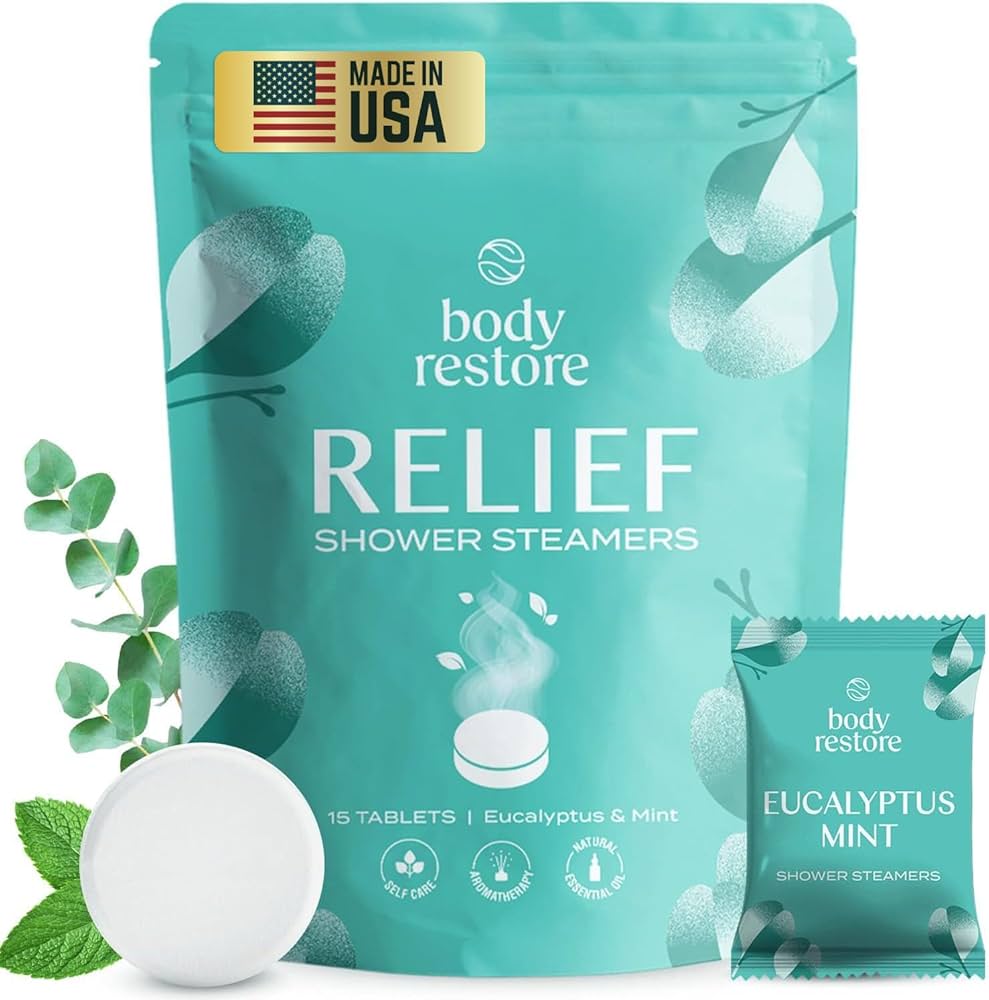 Body Restore Shower Steamers Aromatherapy 15 Pack - Christmas Gifts For Women