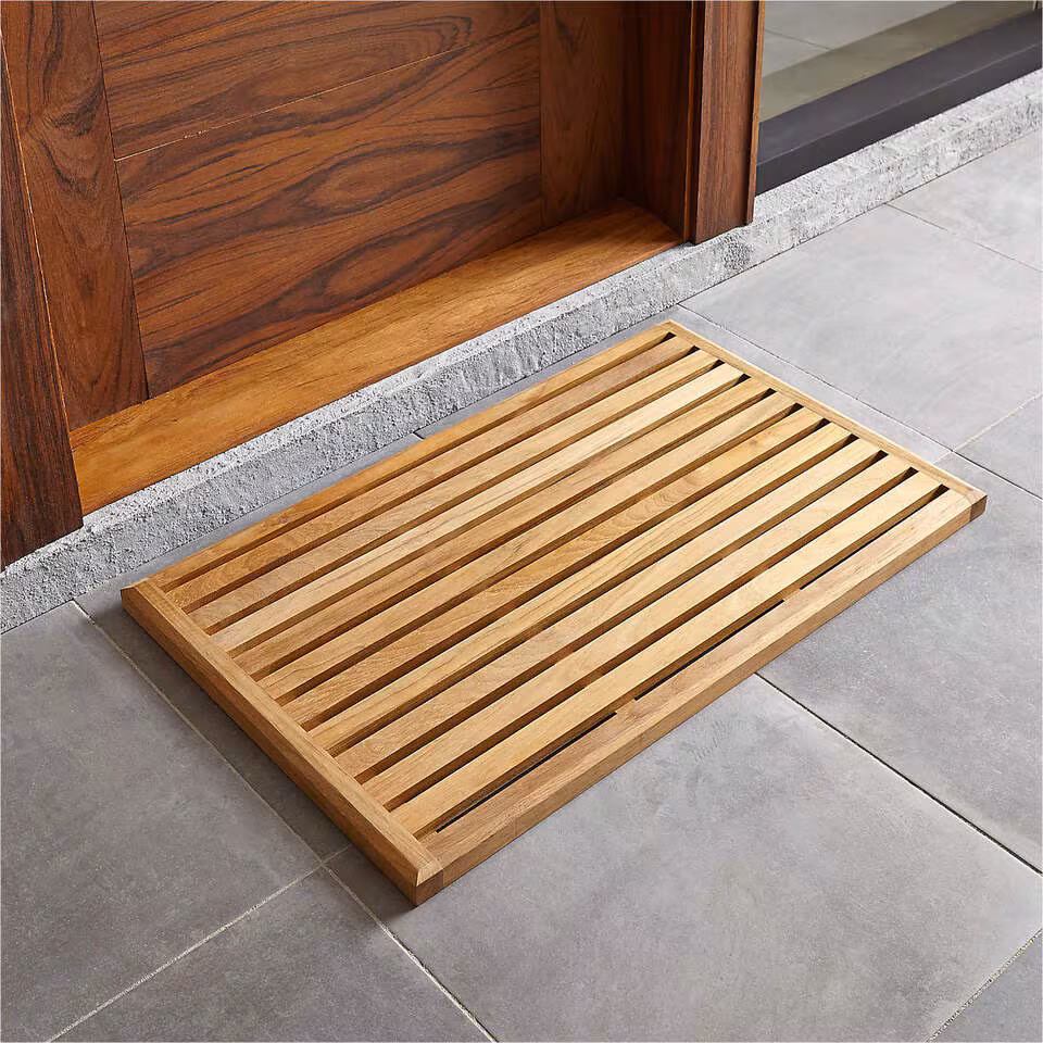 Teak Indoor Outdoor Doormat 20x32
