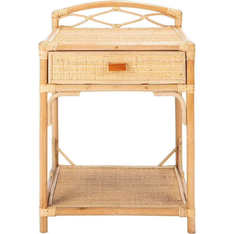 Blume 1 - Drawer Wicker Nightstand