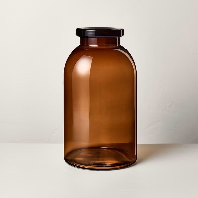 14" Tinted Glass Jug Vase Amber - Hearth & Hand™ With Magnolia