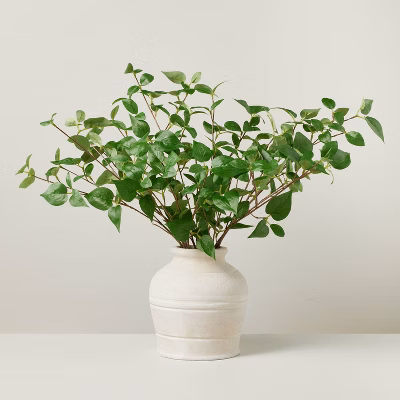 12"x19" Faux Dogwood Leaf Arrangement - Hearth & Hand™ With Magnolia