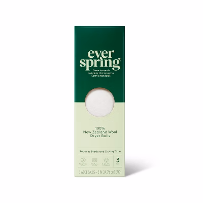 100% New Zealand Wool Dryer Balls - 3ct - Everspring