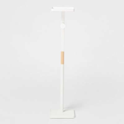Functional Toilet Paper Holder Matte White - Brightroom™: Steel Freestanding, 25.51" Height, 7.01" Depth