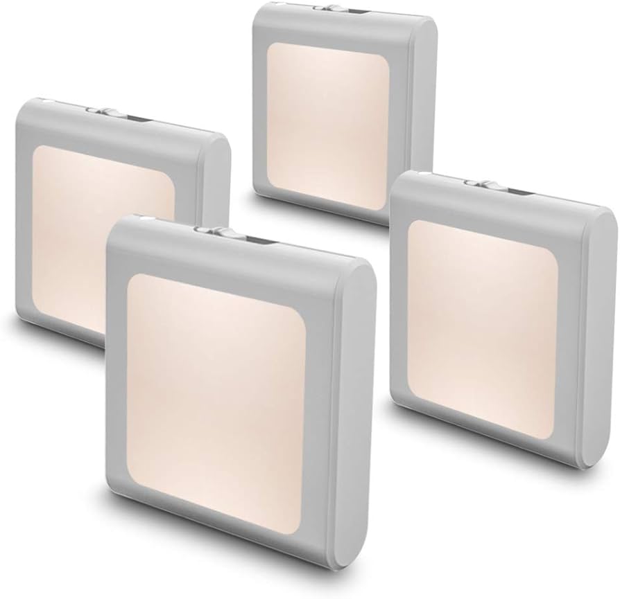 Maz-tek Plug In Dimmable Led Night Light With Auto Dusk To Dawn Sensor