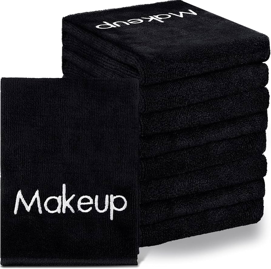 Shimeyao 20 Pack Makeup Washcloths Microfiber Makeup Remover Towels Reusable Quick Dry Face Wash Cloth Soft Washable Fingertip Facial Makeup Towels For Cleansing Hand And Make Up
