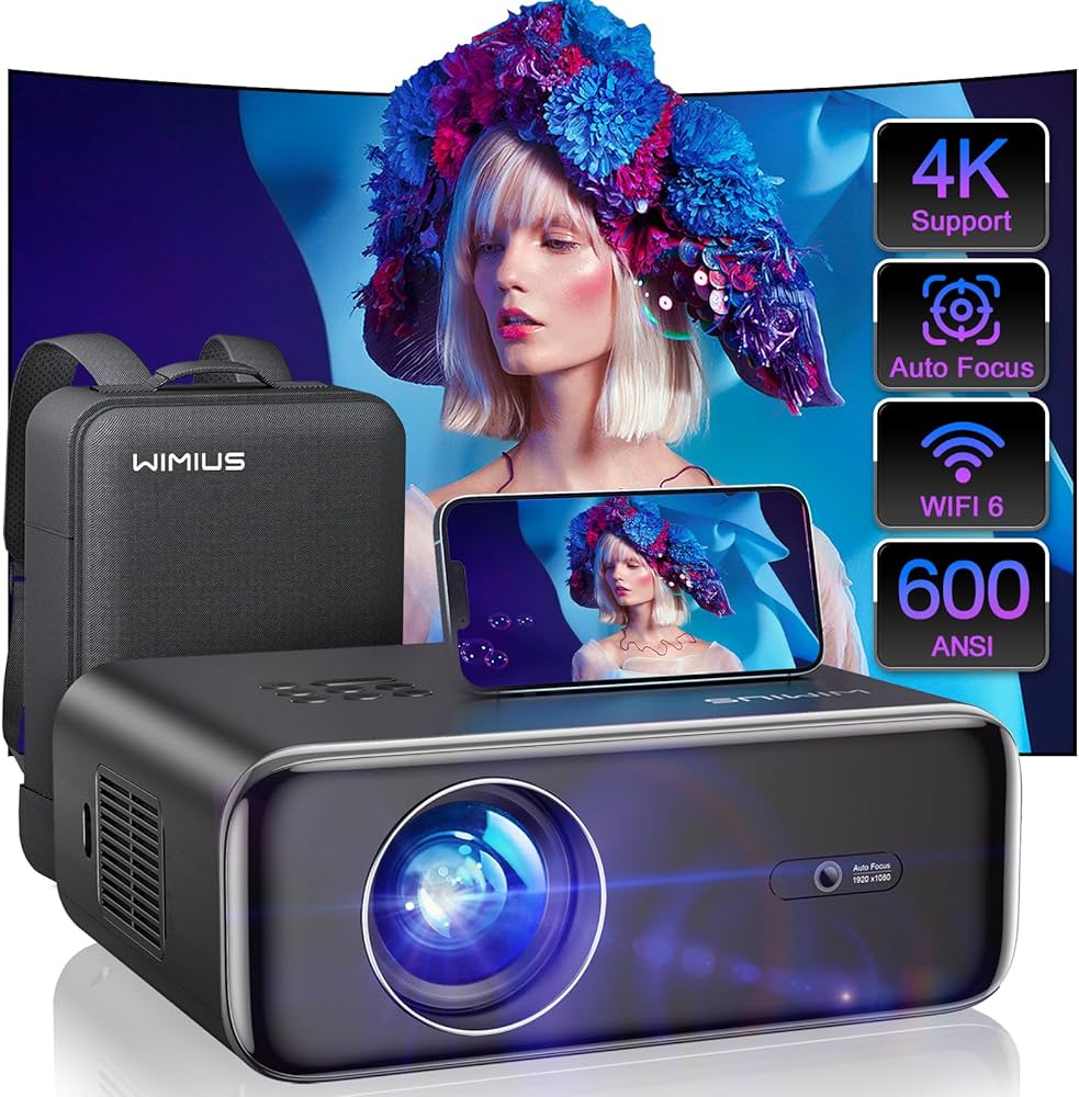 Auto Focus/4k Support]projector 4k With Wifi & Bluetooth