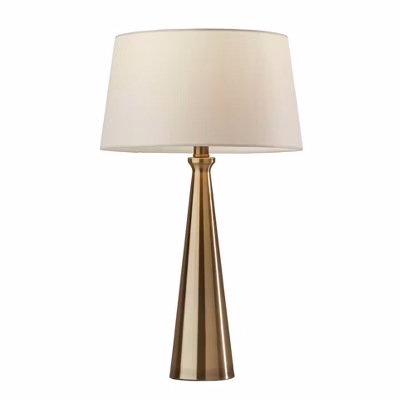 2pc Lucy Table Lamps Bonus Antique Brass - Adesso