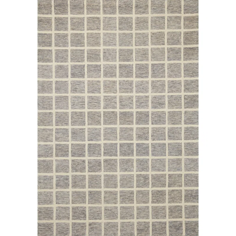 Chris Loves Julia x Loloi Polly Handmade Slate/Ivory Rug