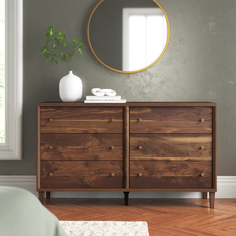 Harry Willow Place 6 Drawer 59.05" W Double Dresser