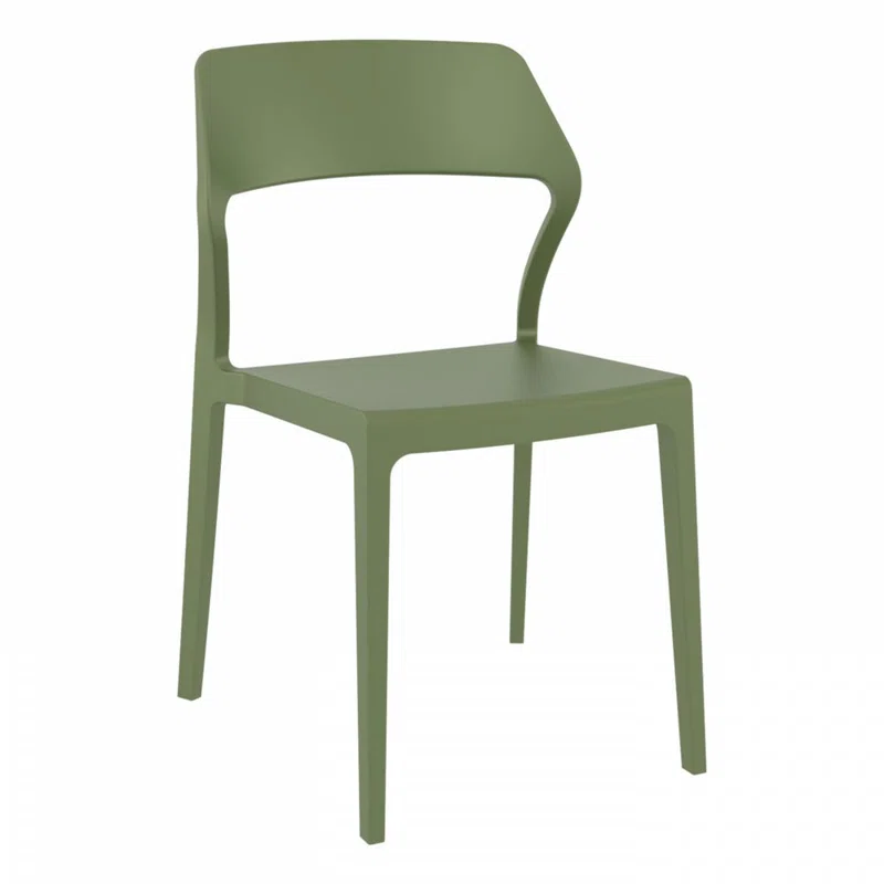 Farrah Outdoor Stacking Dining Side Chair (Set of 2)