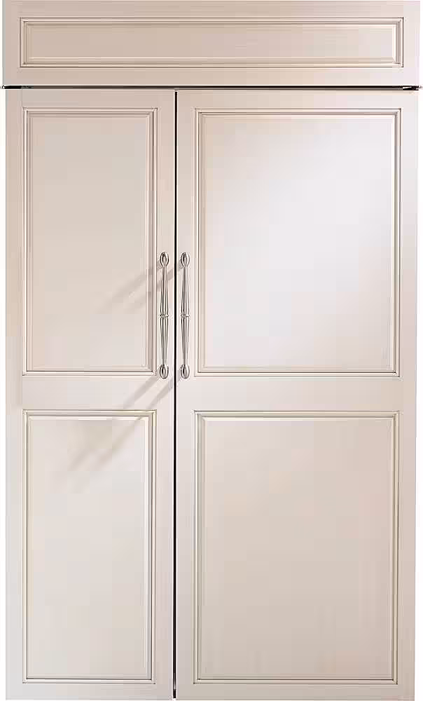 Monogram 29.5 Cu. Ft. Side-by-side Built-in Smart Refrigerator With Flush Inset Installation Custom Panel Ready Zis480nnii