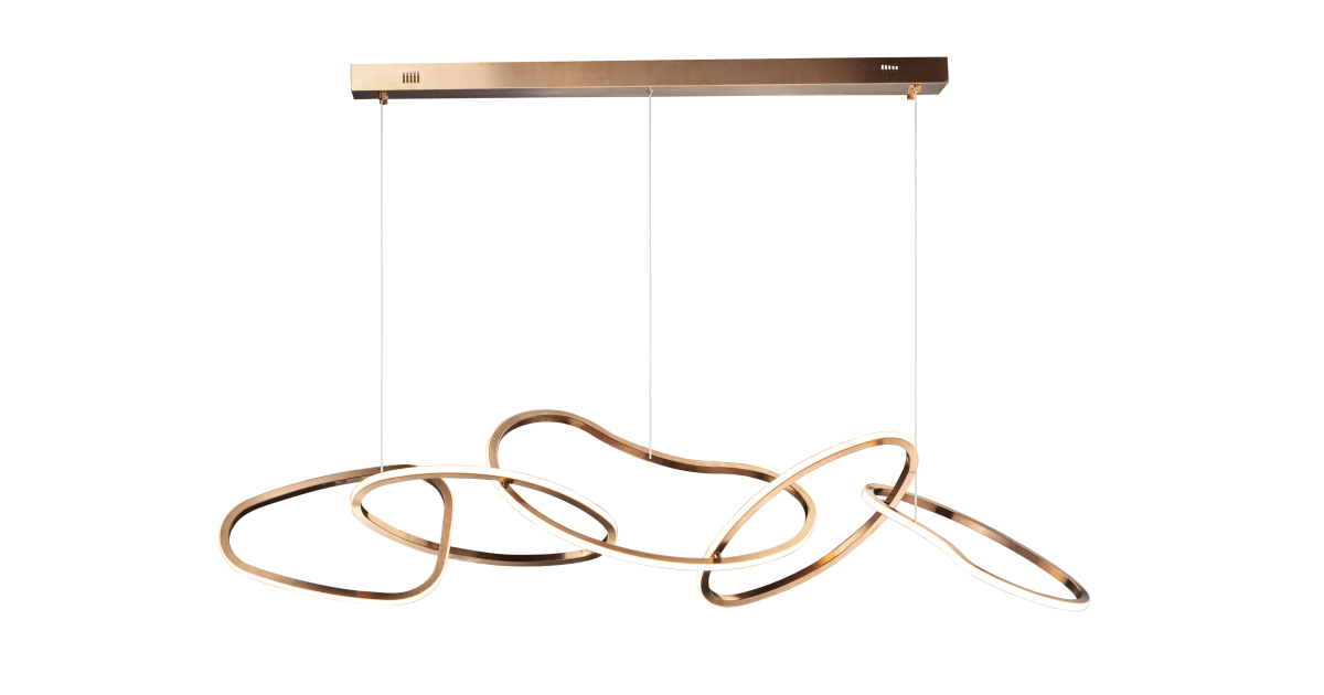 Et2 E24616-bcn Unity 55" Wide Led Abstract Chandelier