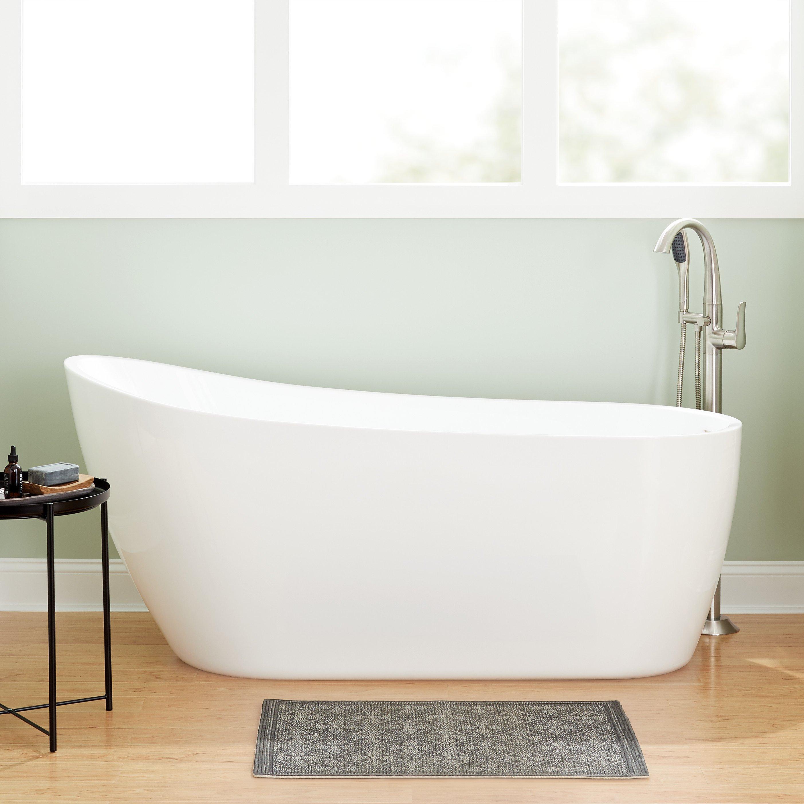 66" Sheba Acrylic Slipper Tub