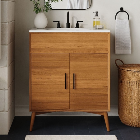 Mid Century Single Bath Console Acorn H5070