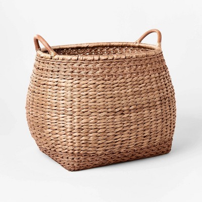 Small Woven Basket With Handles - Threshold™ Designed With Studio Mcgee: Handcrafted, Decorative Storage