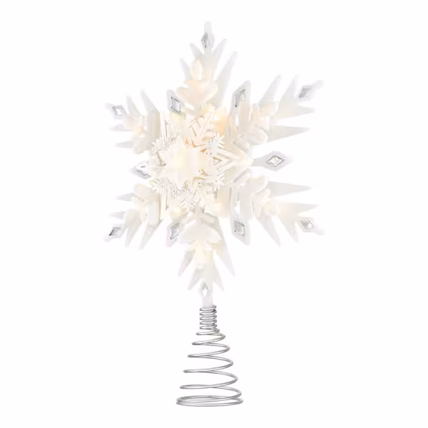 13 In. Led Snowflake Tree Topper