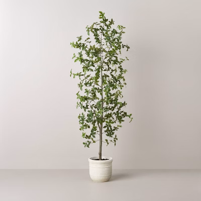 72" Faux Gypsophila Leaf Tree - Hearth & Hand™ With Magnolia: Indoor Artificial Plant, No Assembly, Potted
